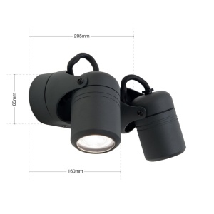 Aplica de exterior cu spoturi directionabile IP44 VISION 2L 235917 universul-luminii.ro