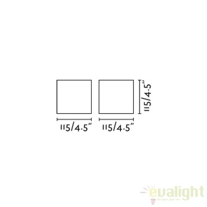 Aplica de perete ambientala design minimalist KAMEN gri 63312 51467 universul-luminii.ro