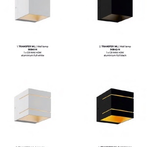 Aplica de perete ambientala design modern Transfer I negru/auriu - Img 2