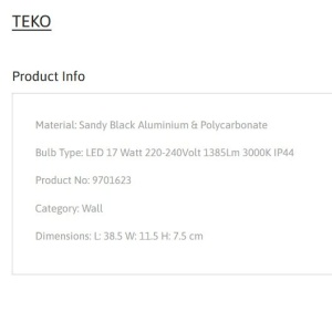 Aplica de perete baie cu 3 surse de lumina LED TEKO 152877 universul-luminii.ro