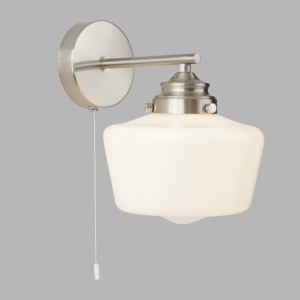 Aplica de perete baie design clasic IP44 School House argintiu satin 8708-1SS SRT - Img 2