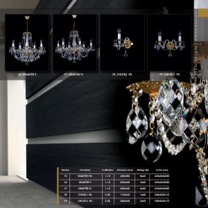 Aplica de perete Cristal Bohemia Exclusive Chloe II. WL CE 176917 universul-luminii.ro