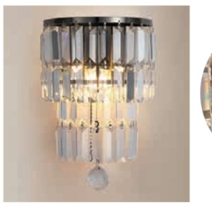 Aplica de perete cristal Empire 2L, baie IP44 628357 universul-luminii.ro