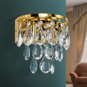 Aplica de perete cristal K9 design elegant CELESTE aurie 156517 universul-luminii.ro