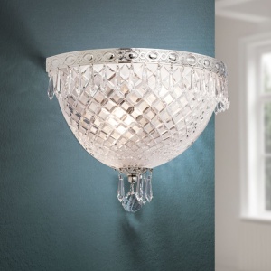 Aplica de perete cristal SCHOLER, EMPIRE CRYSTAL antique silver - Img 7