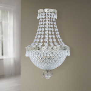 Aplica de perete cristal SCHOLER, EMPIRE CRYSTAL antique silver - Img 5