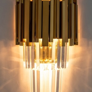 Aplica de perete, Cristale de Sticla, Glamour Wall Gold 183977 universul-luminii.ro
