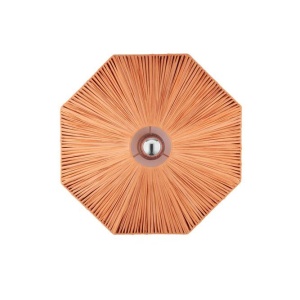Aplica de perete cu design texturat ELVIO caramiziu 45cm - Img 2