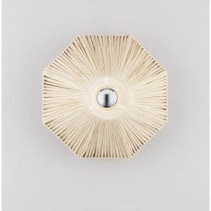 Aplica de perete cu design texturat ELVIO natur 30cm - Img 5