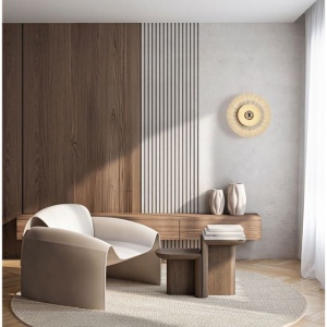 Aplica de perete cu design texturat Nora natur - Img 2