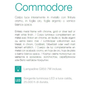 Aplica de perete cu lumina ambientala COMMODORE AP1 BIANCO 125886 66397 universul-luminii.ro
