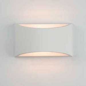 Aplica de perete cu lumina ambientala design modern Gypus alb