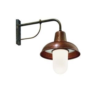 Aplica de perete cu protectie IP44, fabricata manual, diam.25,5cm, Contrada 243.25.OR
