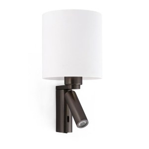 Aplica de perete cu reader LED ROB bronz 68496