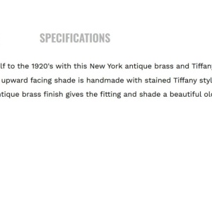 Aplica de perete cu sticla tiffany New York 223157 universul-luminii.ro