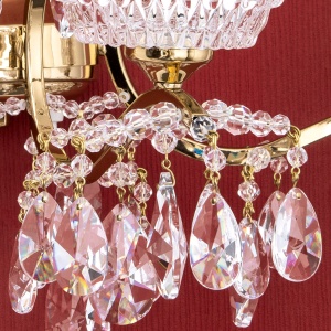 Aplica de perete de lux cristal Scholer Hirohito 3L 24K gold plated 99707 universul-luminii.ro