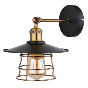 Aplica de perete design clasic Viejo negru mat, cupru 113887 universul-luminii.ro