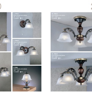 Aplica de perete design italian din alama cu lemn 2700 201657 universul-luminii.ro