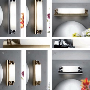 Aplica de perete design lux pentru oglinda Nostalgie 28cm 24K gold plated 98727 universul-luminii.ro