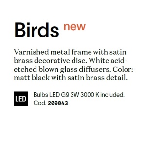 Aplica de perete design minimalist BIRDS AP1 - Img 2