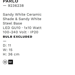 Aplica de perete design minimalist PARLO alba - Img 9