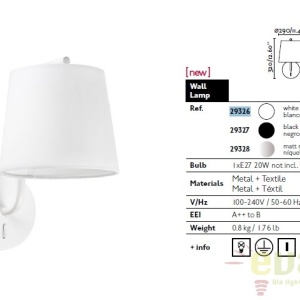 Aplica de perete design modern BERNI 29326 65737 universul-luminii.ro