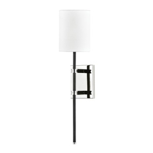 Aplica de perete design modern DENISE nichel lucios, negru