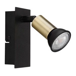 Aplica de perete design modern Drew negru, auriu - Img 3