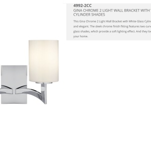 Aplica de perete design modern Gina 4992-2CC SRT - Img 3