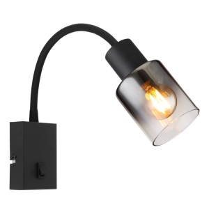 Aplica de perete design modern Hubertus negru - Img 1