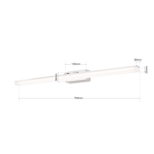 Aplica de perete design modern LED Augusta Soff 3-473 ChromOR - Img 7