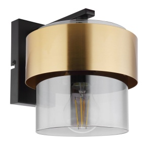 Aplica de perete design modern MILLEY negru, auriu 114037 universul-luminii.ro