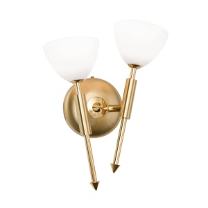 Aplica de perete design modern OPALDESIGN 2L stanga, auriu mat 163507 universul-luminii.ro
