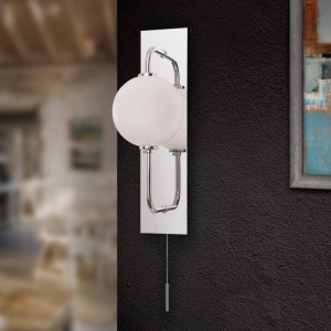 Aplica de perete design modern PIPES, nickel plated 93947 universul-luminii.ro