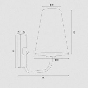 Aplica de perete design modern Safiano alb, negru 124697 universul-luminii.ro
