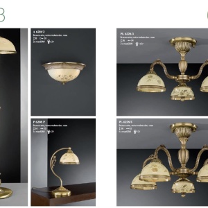 Aplica de perete din alama cu sticla decorata design italian 6208 201487 universul-luminii.ro