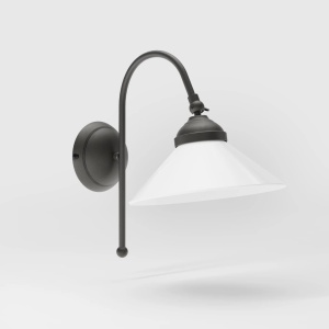 Aplica de perete din alama si sticla design vintage Sofia - Img 2