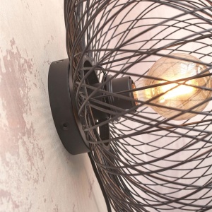 Aplica de perete eco din bambus Cango S 40x20, bl 55817 universul-luminii.ro