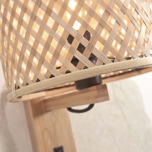Aplica de perete eco din bambus cu polita Java shelf nat/18x15, nat - Img 3