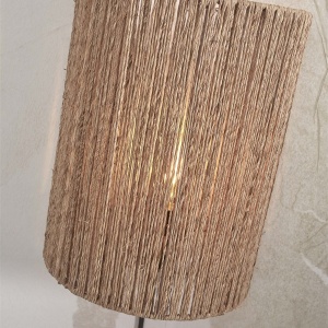 Aplica de perete eco din iuta Iguazu half 32cm nat 181987 universul-luminii.ro