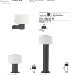 Aplica de perete exterior 74432+glob 74429 Muffin 178317 universul-luminii.ro