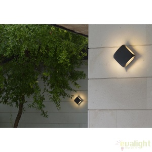 Aplica de perete exterior BU-OH LED gri IP65 71212 49257 universul-luminii.ro