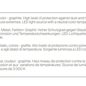 Aplica de perete exterior cu iluminat arhitectural IP65 LED Wald 14cm 120857 universul-luminii.ro