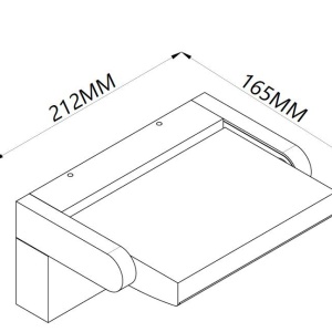 Aplica de perete exterior LED, Protectie IP54, Senzor de miscare, Cooper negru MA-8473 171817 universul-luminii.ro