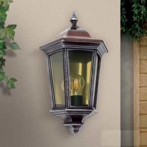 Aplica de perete exterior stil clasic IP44 Hermine AL 11K/82515/A schwarz-silber OR 174157 universul-luminii.ro