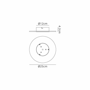 Aplica de perete iluminat ambiental LED Jewel White 25cm 220017 universul-luminii.ro