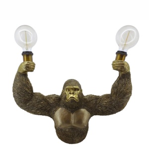 Aplica de perete KING APE 50cm sculptura maimuta aurie - Img 4