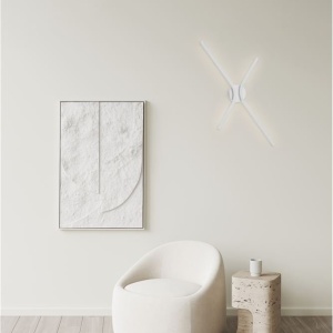 Aplica de perete LED CCT design modern AKRO alb 245747 universul-luminii.ro