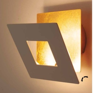Aplica de perete LED design ambiental DALIA 40x40cm, alb 220497 universul-luminii.ro