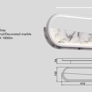 Aplica de perete LED design ambiental MARMOL 131717 universul-luminii.ro